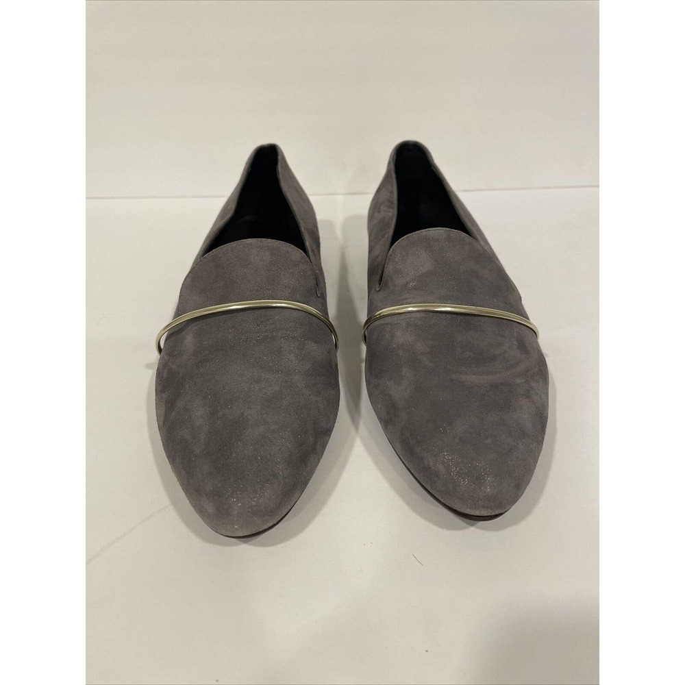 AGL Attilio Giusti Leombruni Women US 11 EU41 Gray Suede Loafers EUC RARE